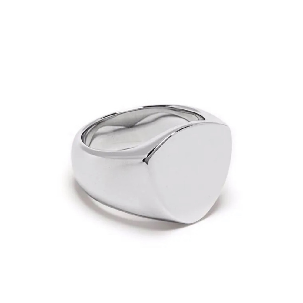 NEW Tom Wood shield satin signet ring